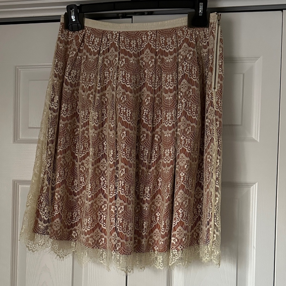 Sundance lace overlay skirt